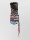 Marine Serre Mini Dress In Printed Stretch Nylon In Multi