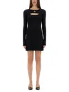 Marine Serre Crescent Moon-embroidered Mini Dress