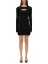 Marine Serre Crescent Moon-embroidered Mini Dress