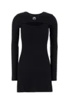 Marine Serre Crescent Moon-embroidered Mini Dress