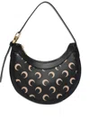 Marine Serre Mini Eclips Moon-print Shoulder Bag In Black
