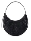 Marine Serre Mini Eclips Shoulder Bag In Black