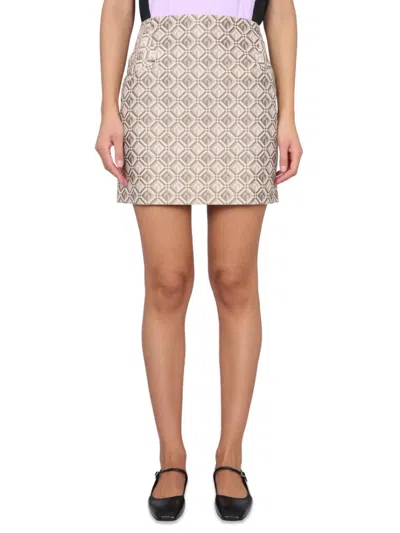 MARINE SERRE MARINE SERRE MINI MOON DIAMANT SKIRT