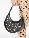 Marine Serre Mini Moon Eclipse Shoulder Bag In Black