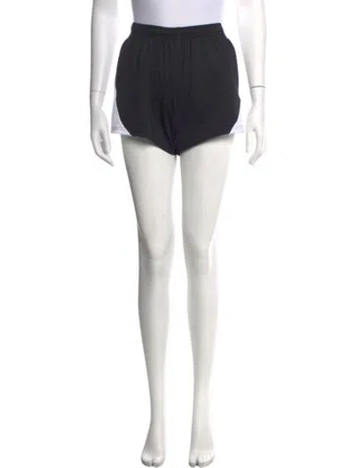 Pre-owned Marine Serre Mini Shorts In Black