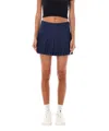 Marine Serre Pleated Mini Skirt Textured Fabric
