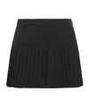 Marine Serre Wool Miniskirt In Black