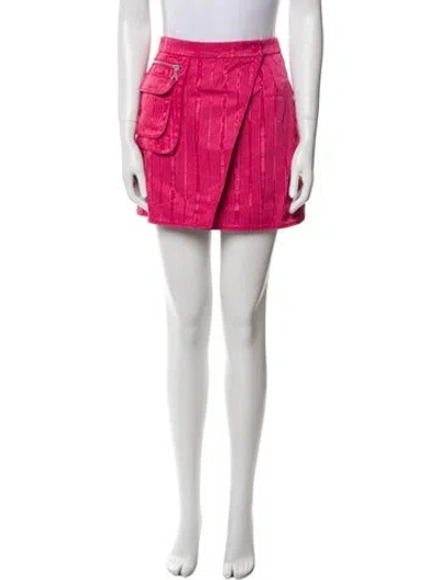 Pre-owned Marine Serre Mini Skirt In Pink