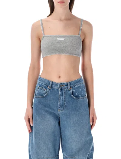 Marine Serre Minimalist Mini Bra - Size S In Gray