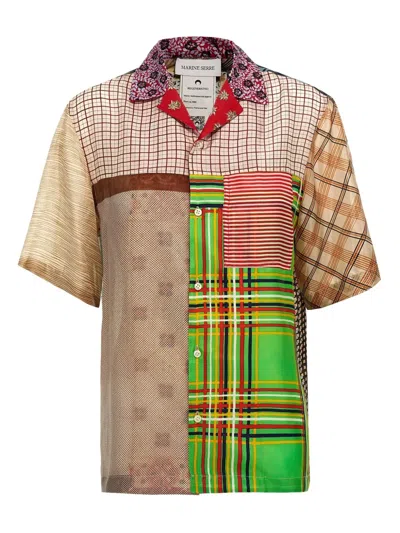 MARINE SERRE MIX-PRINT SHIRT