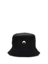 Marine Serre Black Regenerated Moire Bucket Hat