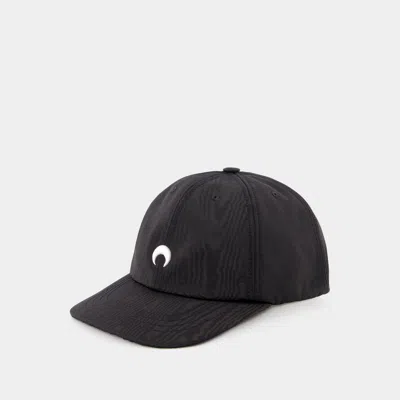 MARINE SERRE MOIRE CAP - MARINE SERRE - SYNTHETIC - BLACK