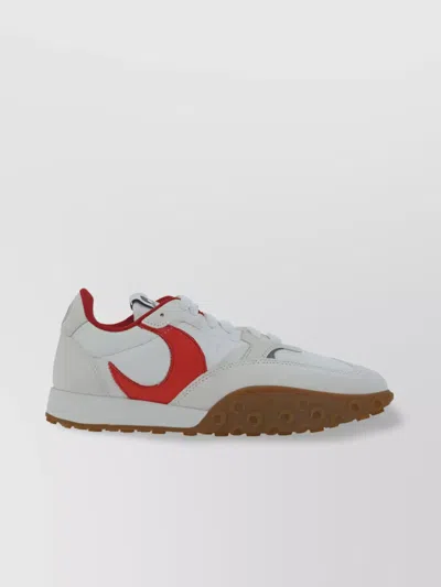 Marine Serre Moon Patch Sneakers In White,red