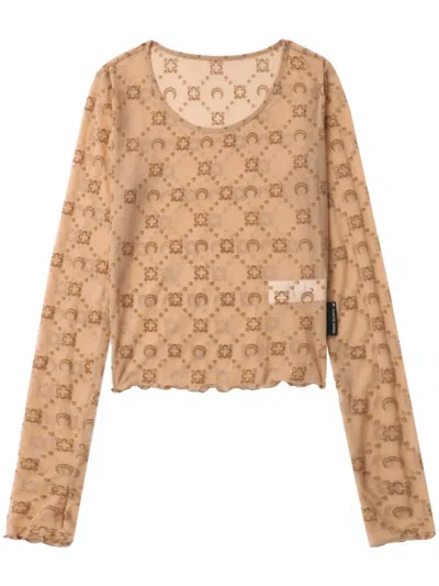 Marine Serre Linen Sweaters In Multicolor