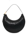 Marine Serre Monogram-embossed Shoulder Bag In Black