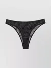 Marine Serre Moonogram Mesh Flock High-waist Panties