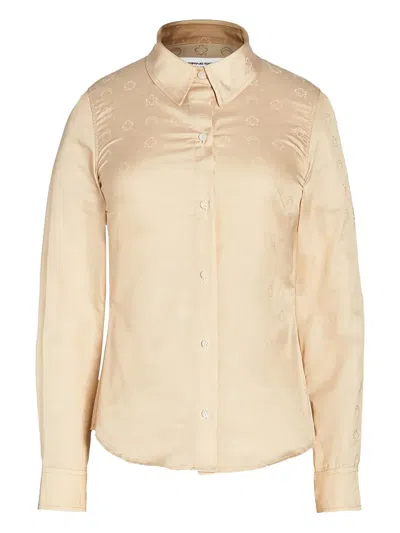 Marine Serre Monogram Shirt In Neutral