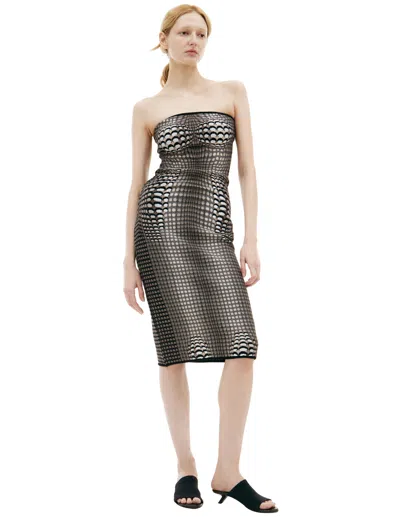 MARINE SERRE MONOPRINT MIDI DRESS
