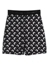 Marine Serre Moon -printed Shorts In Black