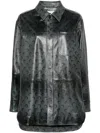 Marine Serre Moon Airbrushed Overshirt In Grey