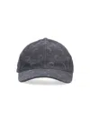 Marine Serre Grey Baseball Cap With Crescent Moon Pattern In Gray
