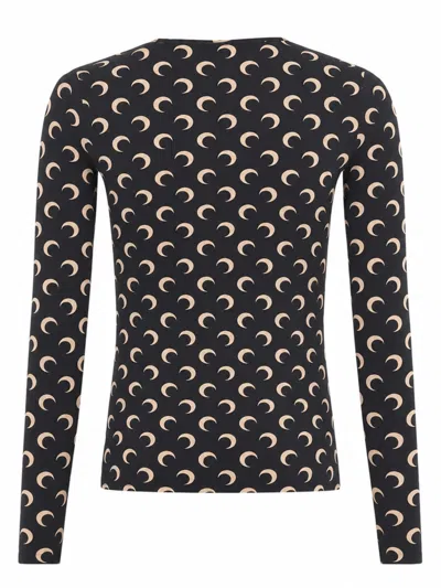 Marine Serre Moon Blouse In Black