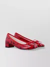 Marine Serre Red & Black Repetto Edition Camille Moon Printed Leather Heels