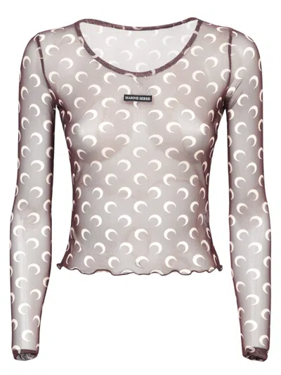 Marine Serre Moon Brown Second Skin Top
