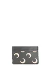 Marine Serre Moon Canvas Card Holder In Gray