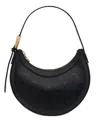 Marine Serre Mini Eclips Shoulder Bag With Embossed Pattern In Black
