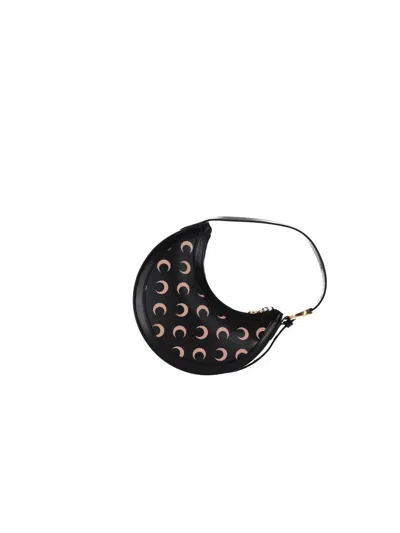 Marine Serre Moon Canvas Eclips Mini In Inverse Tan