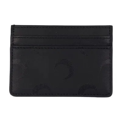 Marine Serre Moon Card Holder In Black