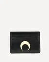 Marine Serre Smoth Leather Moon Charm Cardholder In Black