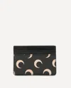 Marine Serre Moon Charm Card Holder In Black