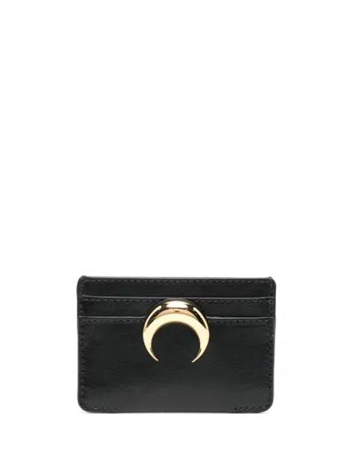 Marine Serre Moon Charm Cardholder In Black