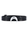 Marine Serre In Black Leather In Black