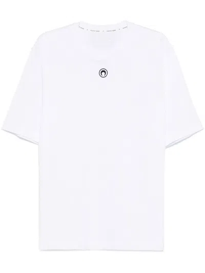 Marine Serre Moon Cotton T-shirt In White
