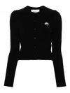 Marine Serre Core Knit Cardigan In Negro