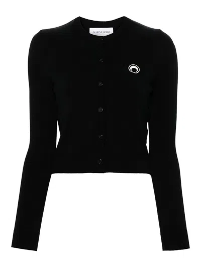 MARINE SERRE MOON CREWNECK CARDIGAN