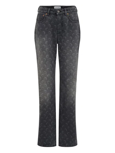MARINE SERRE MARINE SERRE MOON DENIM COTTON JEANS