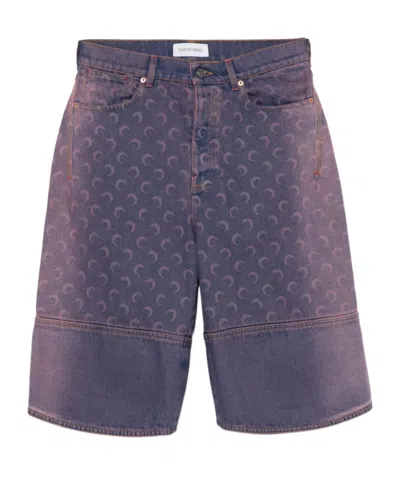 Marine Serre Moon Denim Shorts