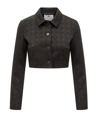 MARINE SERRE MARINE SERRE MOON DIAMANT JACQUARD CROPPED JACKET