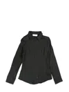Marine Serre Women Jacquard Viscose Shirt Blouse In Black
