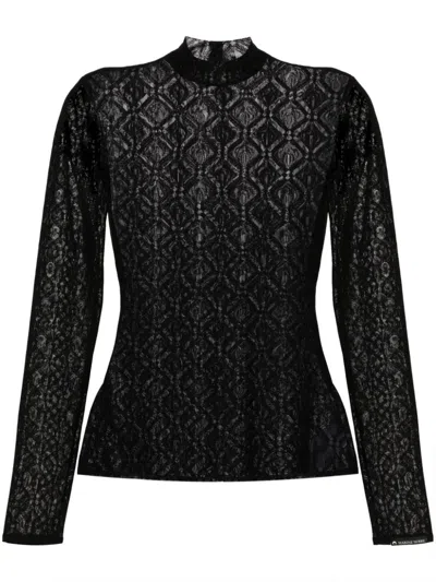 MARINE SERRE MOON DIAMANT MESH TOP