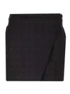 Marine Serre Moon Diamant Mini Skirt In Black
