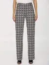 Marine Serre Moon Diamant-print Tailored Trousers In Black
