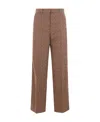 Marine Serre Moon Diamant Pants In Brown