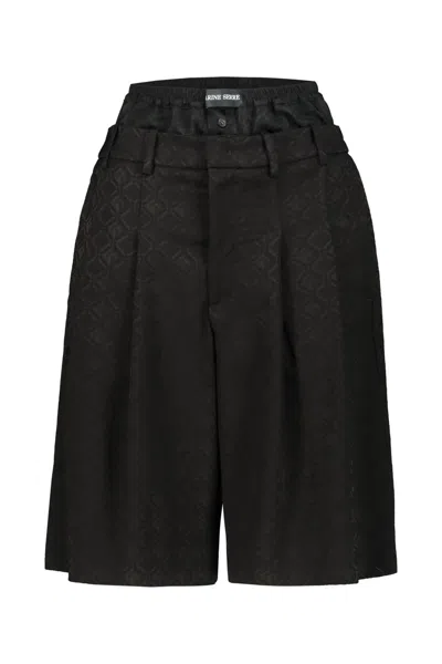 MARINE SERRE MOON DIAMOND JACQUARD TAILORIN SHORTS