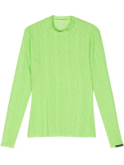 Marine Serre Moon Diamond T-shirt In Green