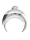 Marine Serre Regenerated Moon Stud Single Earring
